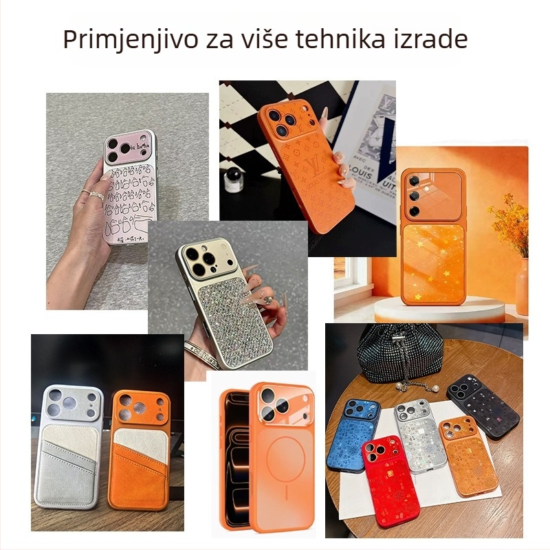 TPU futrola za iPhone 17 Pro sa velikim prozorom, magnetski 2-u-1, mekani rubovi s udubljenjima