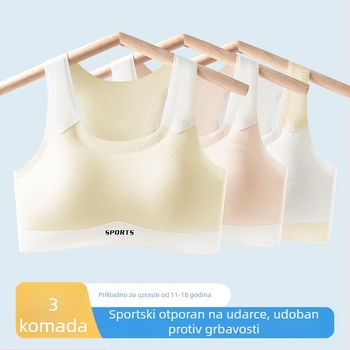 Sportski grudnjak od ice silk, 3/4 košarica, tanke oblikovane košarice, prozračna stražnja strana, najlon.
