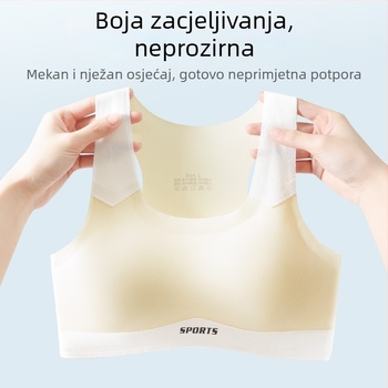 Sportski grudnjak od ice silk, 3/4 košarica, tanke oblikovane košarice, prozračna stražnja strana, najlon.