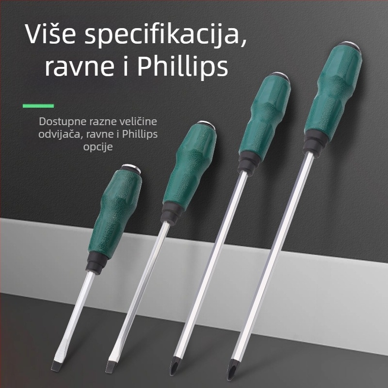 Topson magnetski izolirani odvijač s Phillips glavom i plosnim vrhom, duljina 5 inča