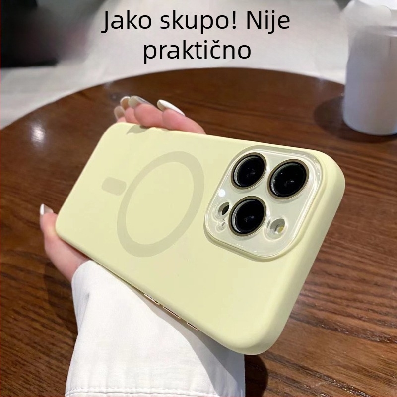 Tečni silikon magnetski kućište za bežično punjenje za iPhone Pro Max modele 12–17