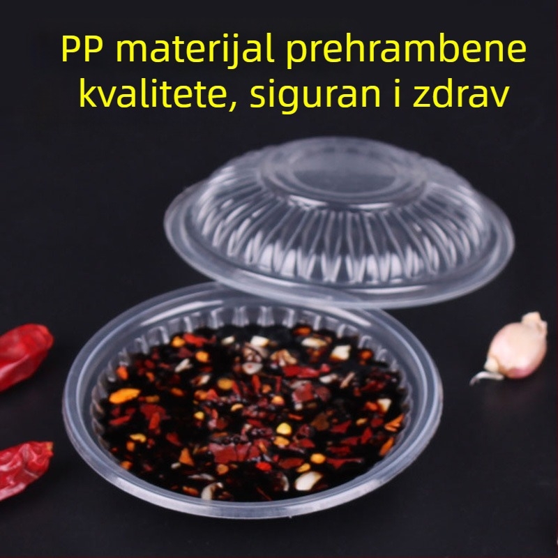 Jednokratna plastična posudica za začine od PP, 50 ml, za senf, ulje, ocat i čili umak