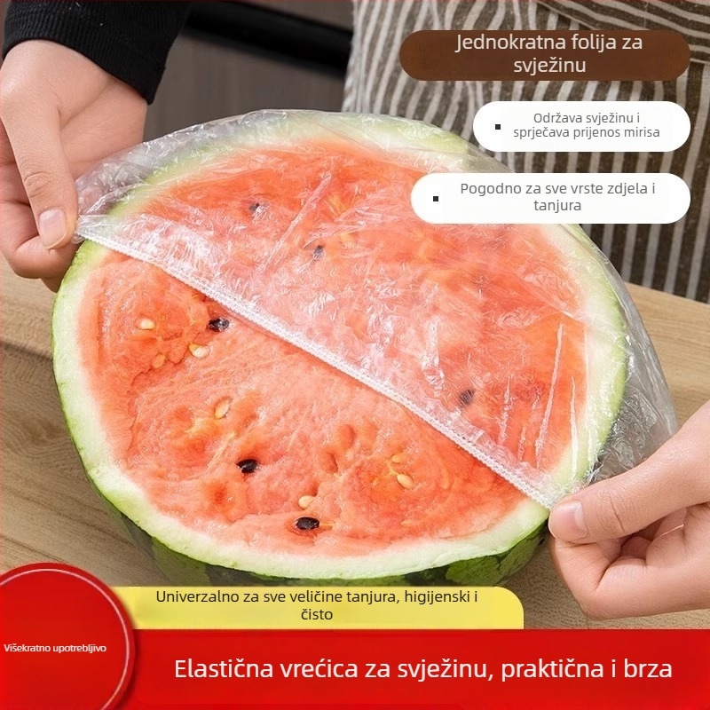 Set od 300 jednokratnih pokriva od plastične folije, hrana sigurna, za posude u mikrovalnoj pećnici