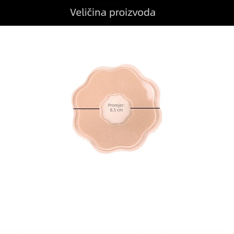 Nevidljive naljepnice za bradavice, prozračne i tanke, za kupaće kostime i vjenčane haljine, zaštita od otkrivanja, kružni oblik od silikona