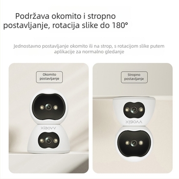 Mijia pametna bežična unutarnja kamera s dvostrukim pogledom, 4MP HD