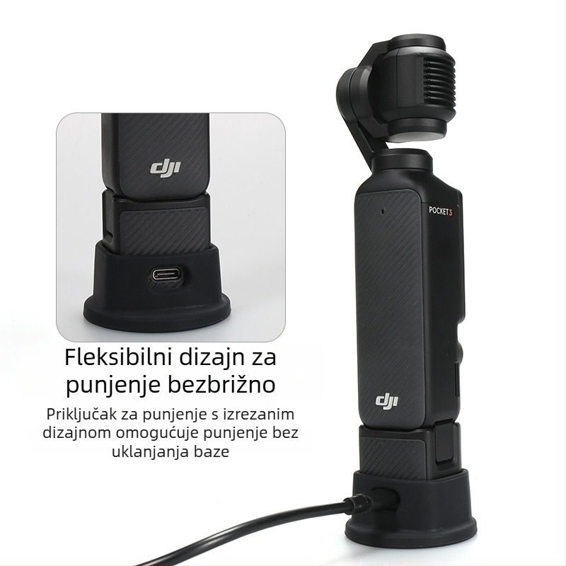 Silikonska fiksna baza za DJI Pocket 4/3, protuklizni prošireni dodatak za Osmo Pocket gimbal