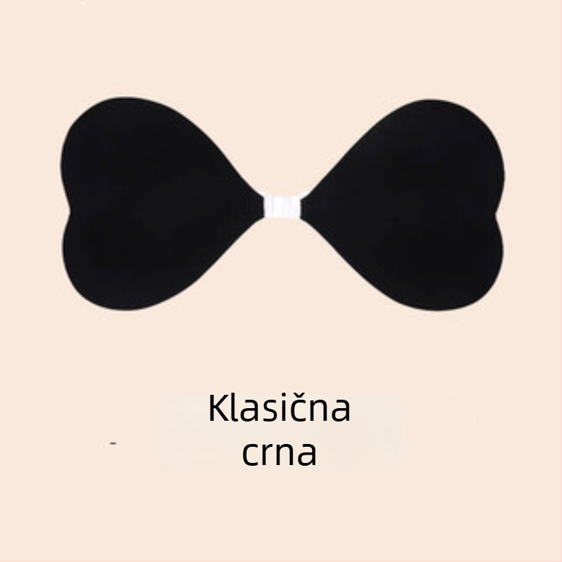 Silikonski jastučići za grudi u obliku srca s prednjim zatvaranjem, bez naramenica, push-up, nevidljivi bikini top za žene
