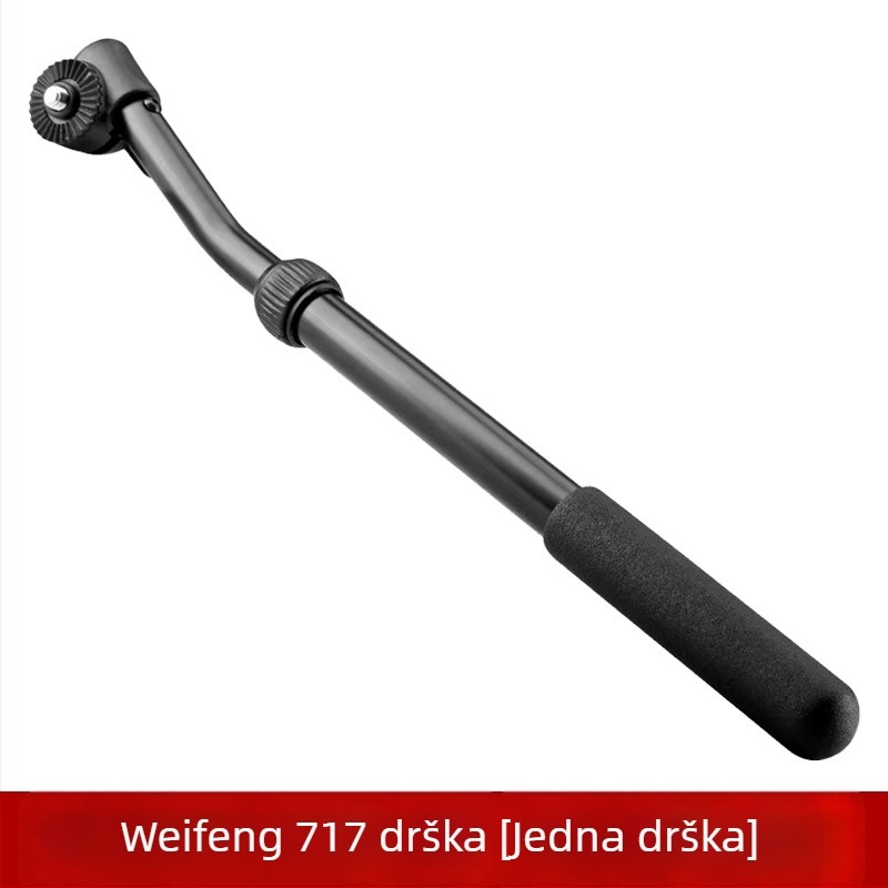Weifeng WF717/718 Univerzalna ručna ručka za kameru i stativ, s dvostrukim držačima i funkcijom rotirajućeg snimanja