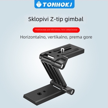 Z-tip sklопivi stolni gimball s brzim zaključavanjem za pametne telefone, DSLR kamere i slider za live streaming i snimanje