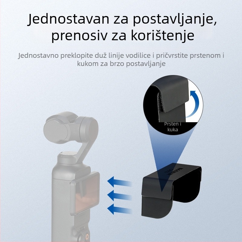 Neewer PU kožni zaštitnik zaslona za DJI Pocket 3, anti-glare zaštita zaslona
