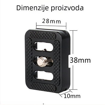 PU-30 Brza pločica za oslobađanje od aluminijske legure za univerzalne DSLR fotoaparate na stativu