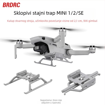 BRDRC Izdignute noge za DJI Mini 2 s sklopivim dizajnom i nosačem za gimbal