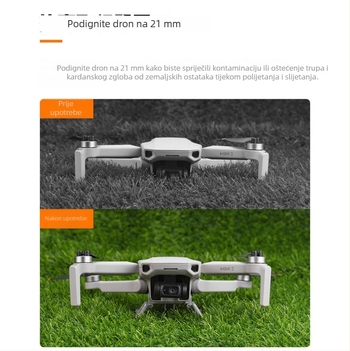 BRDRC Izdignute noge za DJI Mini 2 s sklopivim dizajnom i nosačem za gimbal