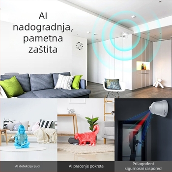 Xiaovv unutarnja bežična kamera s Wi-Fi, daljinski pregled putem pametnog telefona, HD nadzor za dom i trgovinu