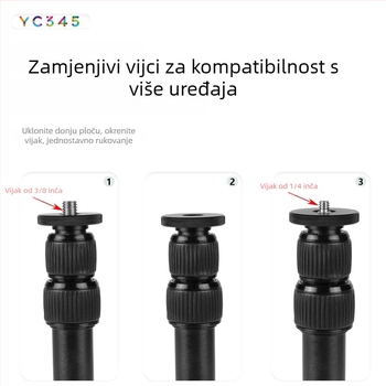 Produžetak središnje kolone za stativ i monopod s držačem za telefon i gimbal stabilizator