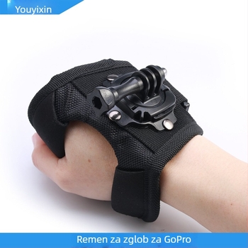 360° remen za dlan za GoPro dodatke s rotirajućim pan-tilt držačem