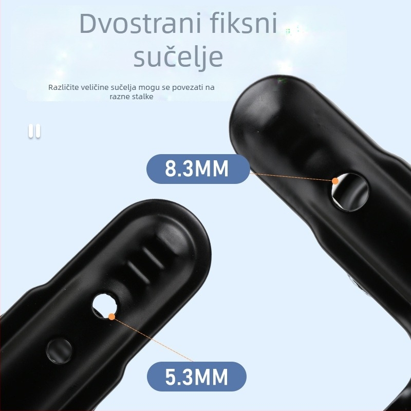 Univerzalna metalna gimball klipsa za stolni mikrofon i telefon, klipsa za PVC ploču i fotografsko platno
