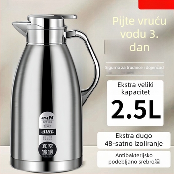 Termos od nehrđajućeg čelika 316, izolirana boca za kućnu upotrebu, velika kapaciteta, vrhunske kvalitete za ured i studentski dom