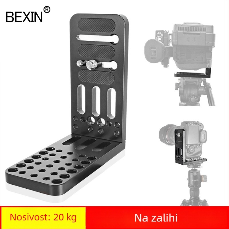 L130B vertikalna ploča brzog otpuštanja za SLR kameru, univerzalna ploča za glavu stativa, aluminijska legura, kompatibilna s Zhiyun SC stabilizatorom