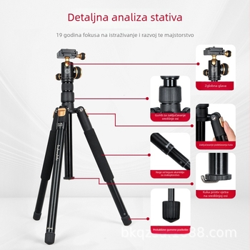 Lightweight Era Q553 Prijenosni tripod za DSLR i mirrorless kamere te telefone, putna fotografija