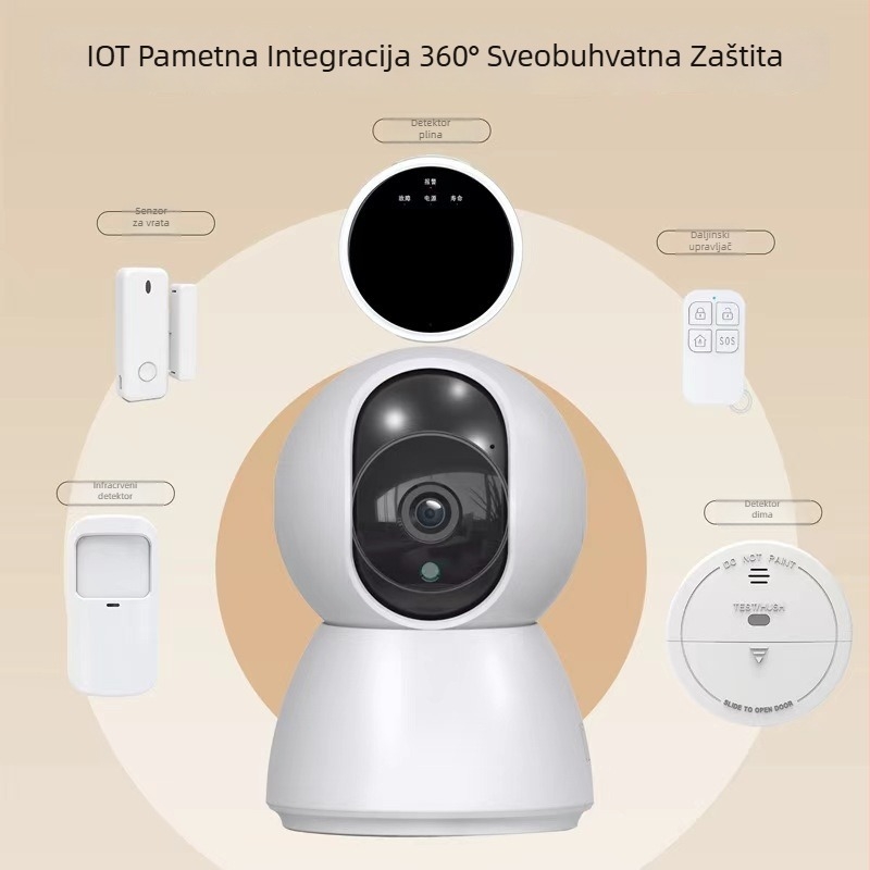 WiFi kamera za nadzor s HD snimkom, inteligentni alarm protiv krađe i bežični sustav uzbune