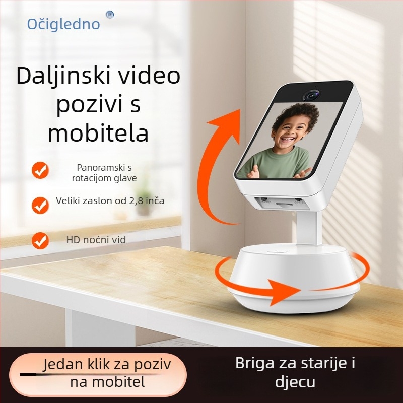 Kamera za nadzor s dvosmjernim videopozivom, bežični Wi‑Fi daljinski nadzor za njegu starijih i beba