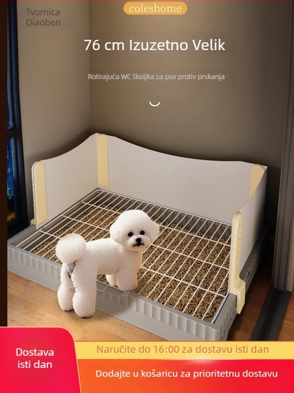 Toalet za pse za velike, srednje i male pse; posuda za štenad Bichon Frisé i Toy Pudel