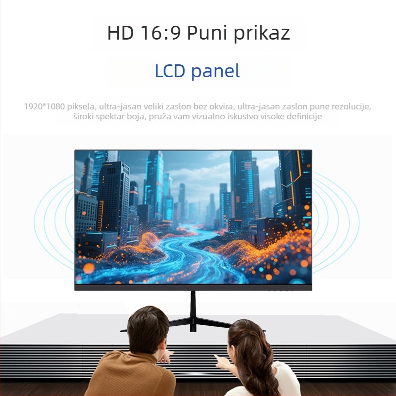 27-inčni IPS LCD monitor za ured i dom, 1920x1080, 100 Hz osvježavanja, LED zaslon