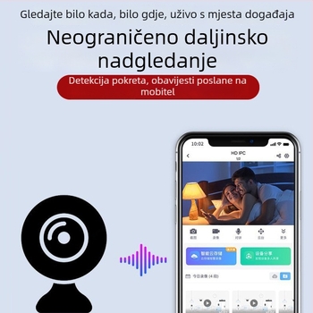 Wi‑Fi kamera veličine palca za daljinsko praćenje, bežični kućni monitor, prijenosno snimanje 1080p