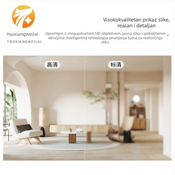 A12 HD Dome kamera, 2,5 inča, 1080p unutarnji/vanjski sigurnosni nadzor, 360° dvostruko osvjetljenje