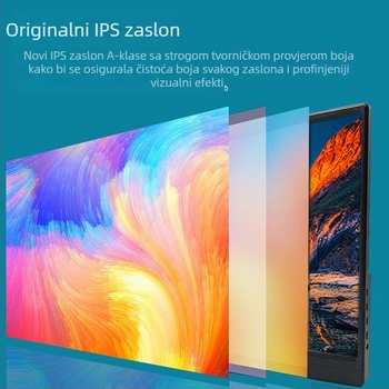 15,6-inčni HDMI prijenosni monitor za mobitele, računala, laptope, PS4 i Switch