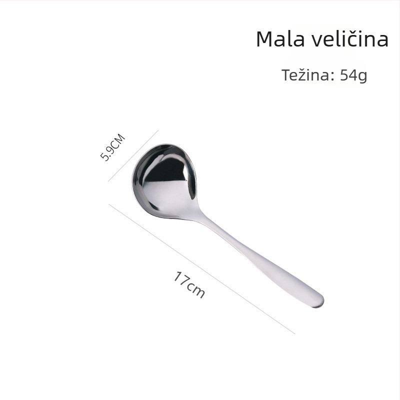 304 nehrđajući čelik, velika žlica za juhu s dugačkim drškom, za posluživanje juhe, kaše i riže