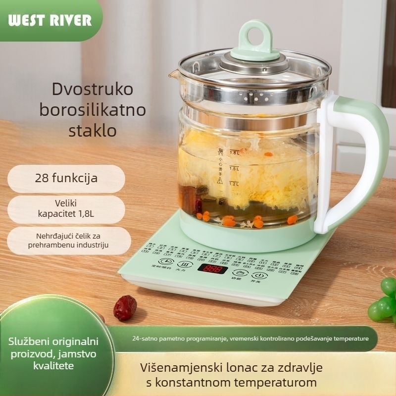 Njemački potpuno automatski lonac za zdravlje – višenamjenski električni lonac za kuhanje, za dom i ured, velik kapacitet