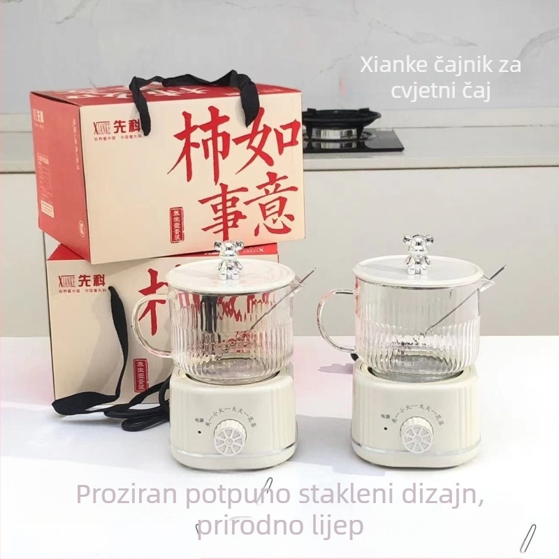 Višenamjenski zdravstveni čajnik, kompaktan električni čajnik za ured i dom, idealan za čaj od cvjetova