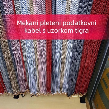 Najlonski pleteni USB kabel za punjenje i prijenos podataka s Lightning, Micro-USB i USB-C konektorima, duljine 2 m ili 3 m.