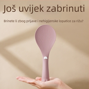 Silicijska kuhinjska špatula i žlica za rižu, otporna na visoke temperature, neprijanjajuća, prehrambena klasa
