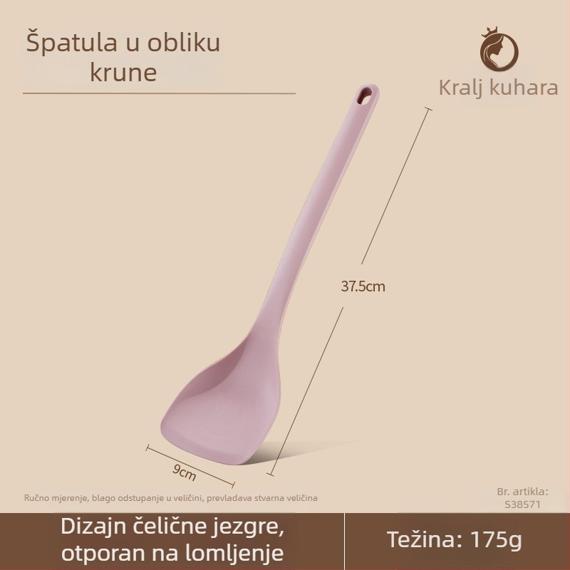 Silicijska kuhinjska špatula i žlica za rižu, otporna na visoke temperature, neprijanjajuća, prehrambena klasa