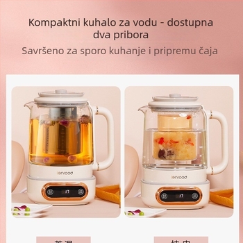Linglu stakleni električni čajnik 0.8 L LR021 s podesivom temperaturom
