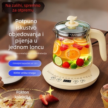 Zdravstveni čajnik za kućnu upotrebu, stakleni čajnik za cvjetni čaj, višenamjenski odvojivi šalice zdravlja, mali električni čajnik, poklon