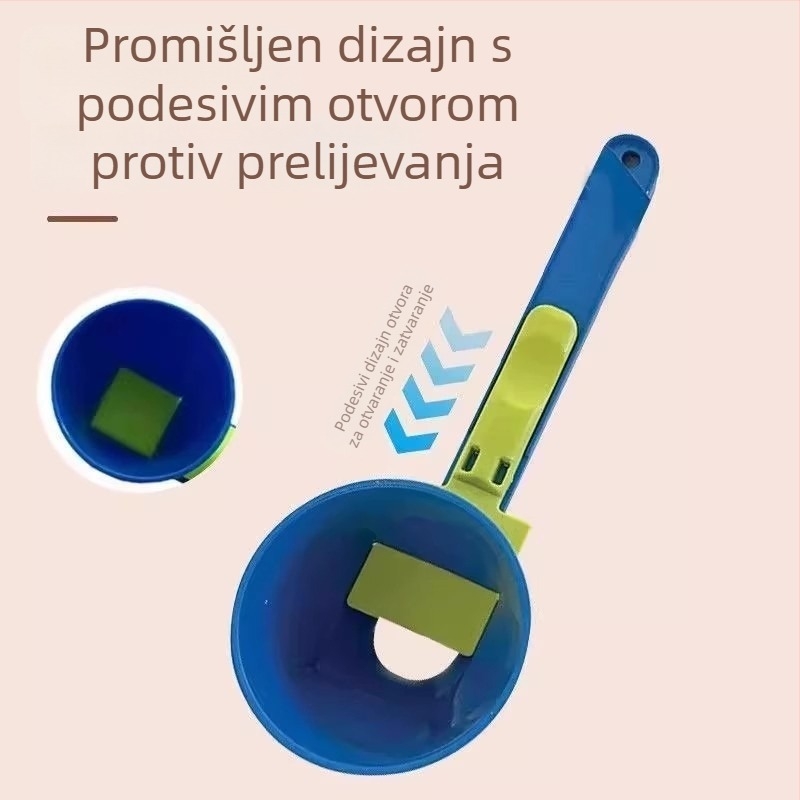 Žlica za mjerenje proteina s lijevkom i zaštitom od prosipavanja, bez nereda