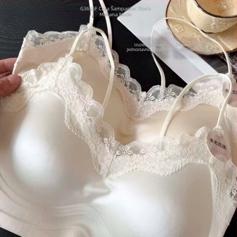 Nova linija donjeg rublja inspirirana šumom, bezšivna frančuska čipka s sjajnim efektom, push-up za male grudi, lijep leđa, šalice srednje debljine, bandeau, udobno žensko donje rublje