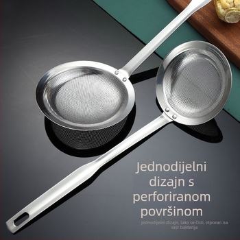 Skimmer od nehrđajućeg čelika 304 s finom mrežom za prženje i filtriranje ulja