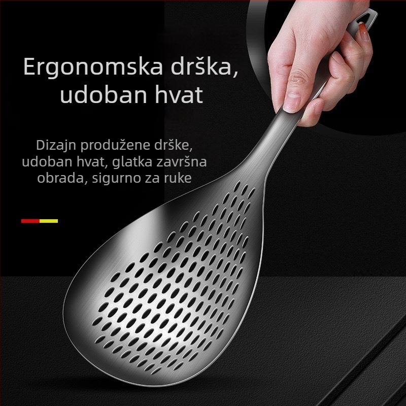Nehrđajuće čelično kuhinjsko sito za rezance i dumplings, hrana kvaliteta, za kućnu upotrebu, s mrežicom za odvod ulja