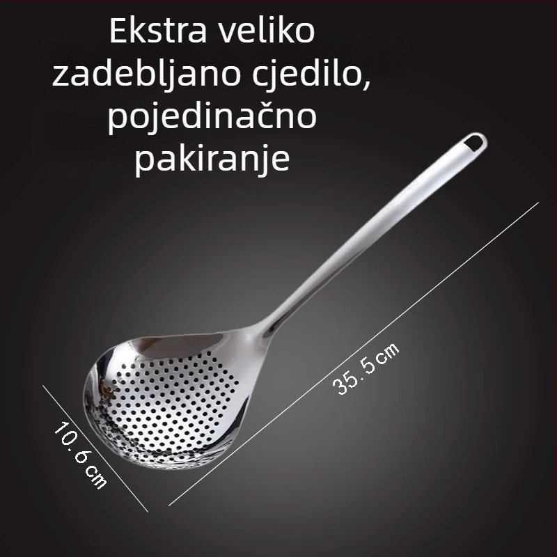 Nehrđajuće čelično kuhinjsko sito za rezance i dumplings, hrana kvaliteta, za kućnu upotrebu, s mrežicom za odvod ulja