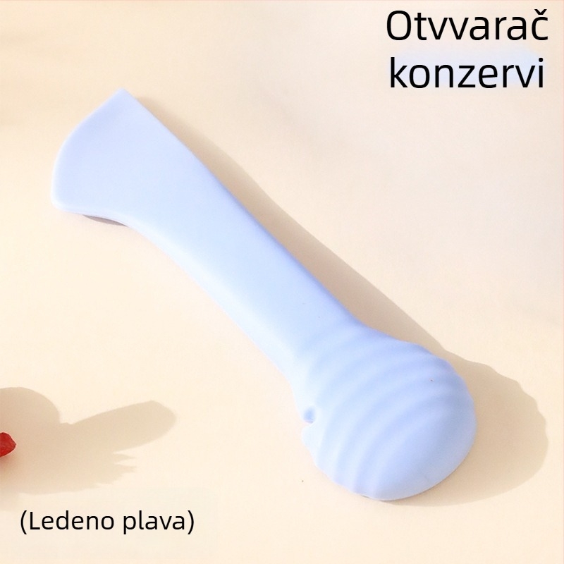 Silikonski poklopac za konzerve s žličicom za kućne ljubimce — otvarač i brtveni alat