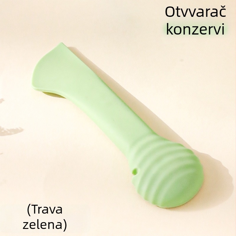 Silikonski poklopac za konzerve s žličicom za kućne ljubimce — otvarač i brtveni alat