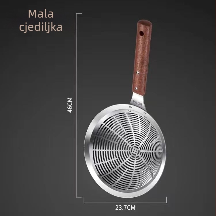Filter od nehrđajućeg čelika 304, velika debela cjediljka za prženje i vruću posudu, kućni kuhinjski filtr