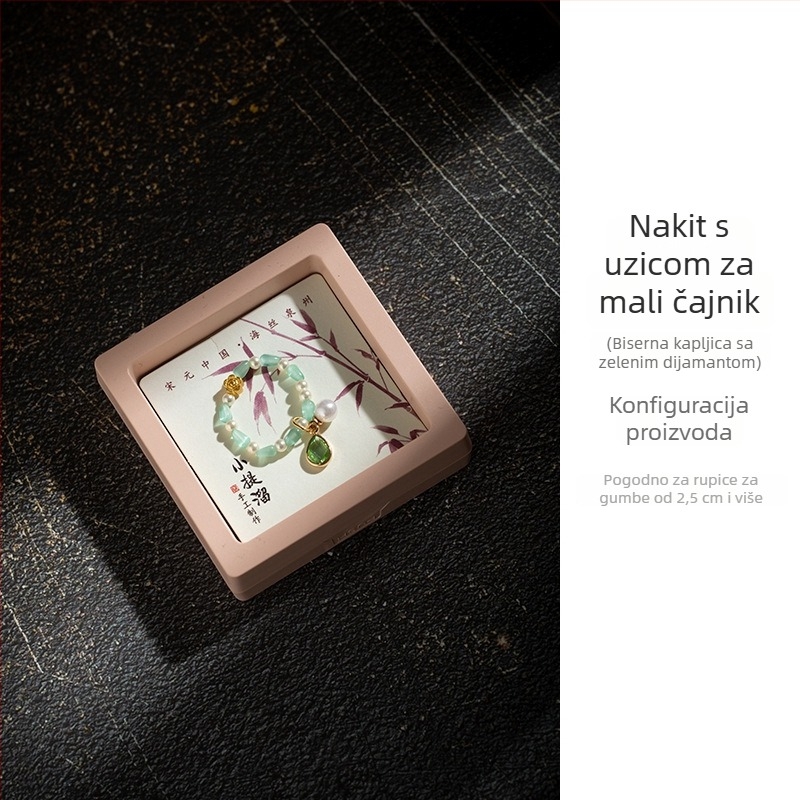 Čajnik, šalica za čaj, lotosova mahuna, mali kristalni privjesak, viseći ukras u kineskom zen stilu, gaiwan dodatak, dodatak čajnoj ceremoniji