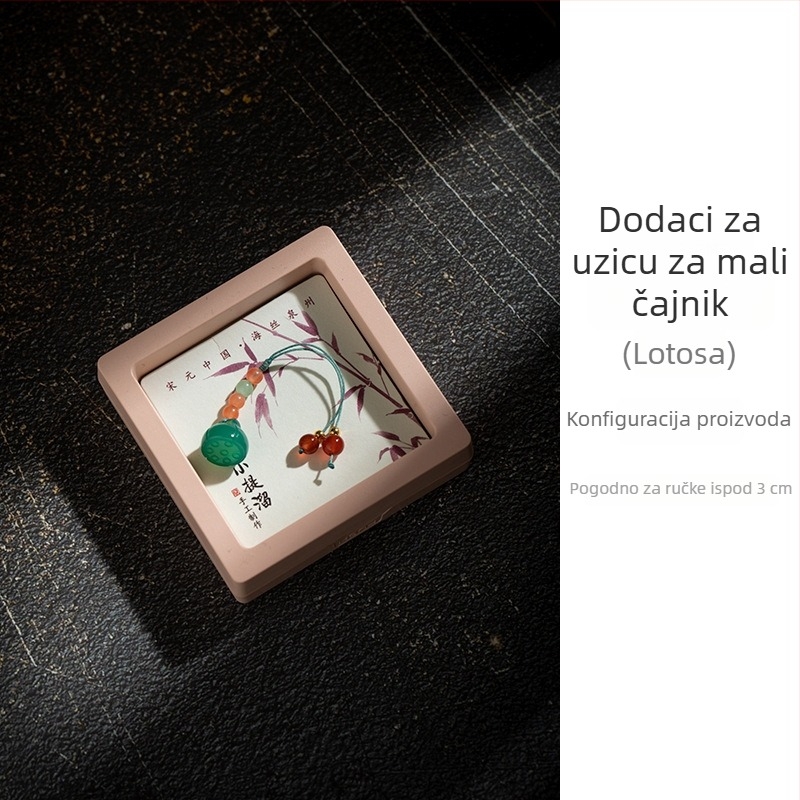 Čajnik, šalica za čaj, lotosova mahuna, mali kristalni privjesak, viseći ukras u kineskom zen stilu, gaiwan dodatak, dodatak čajnoj ceremoniji