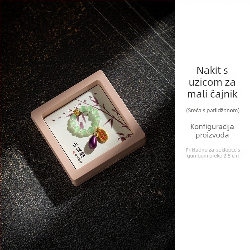 Čajnik, šalica za čaj, lotosova mahuna, mali kristalni privjesak, viseći ukras u kineskom zen stilu, gaiwan dodatak, dodatak čajnoj ceremoniji